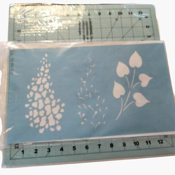 Sandy Aubuchon Stencil Wisteria Easy Art Productions Free Form ST07 - Picture 2 of 10